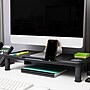 Mind Reader Monitor Stand Desktop Organizer, Plastic, 2/Pack, Black~#|#~3F2CC33A-319B-4386-ADE2565ADFAFBFEB_sc7
