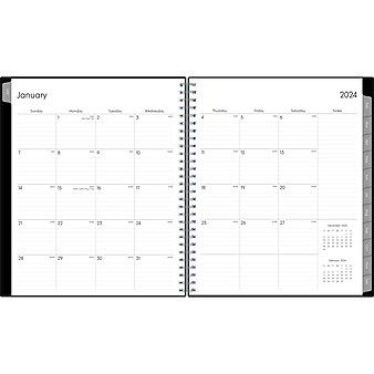 2024 Blue Sky Enterprise 8" x 10" Monthly Planner, Black (131794-24)