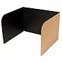 Classroom Products Foldable Cardboard Freestanding Privacy Shield, 13"H x 20"W, Black/Kraft, 30/Box (1330 BK)~#|#~3F3794C3-5AE5-42CD-902E13F22B985110_sc7