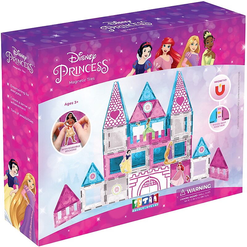 Tytan Disney Princess Magnetic Tiles, 71 Pieces/Kit (ACTYT855) image 1