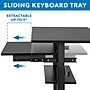 Mount-It! 32" W Mobile Adjustable Standing Desk With Retractable Keyboard Tray, Black (MI-7998B)~#|#~3F4440FE-B987-4F0B-9DCA0FB4800EA874_sc7