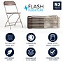 Flash Furniture HERCULES Plastic Folding Chair, Premium Brown, 52/Pack (52LEL3BRN)~#|#~3F47C126-68B6-4219-86D119420DBD270B_sc7