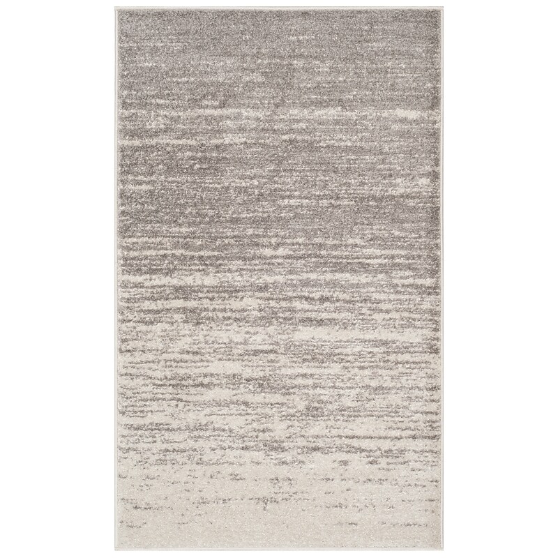 Safavieh Adirondack Collection 4' x 6' Rectangle Area Rug, Machine Made, Light Grey/Grey (ADR113C-4) image 1