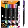 BIC Intensity Fineliner Felt Pens, Fine Point, Assorted Inks, 10/Pack (FPINFAP10-AST)~#|#~3F4B7E10-5875-444B-AA90F1C864FDE2A1_sc7