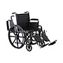 Medline Guardian K1 Wheelchair, 16" Seat Width, Removable Desk Length Arms, Elevating Legrest, Black (K1166V22E)~#|#~3F520DD4-75F1-4302-9DF17A09D03C1856_sc7