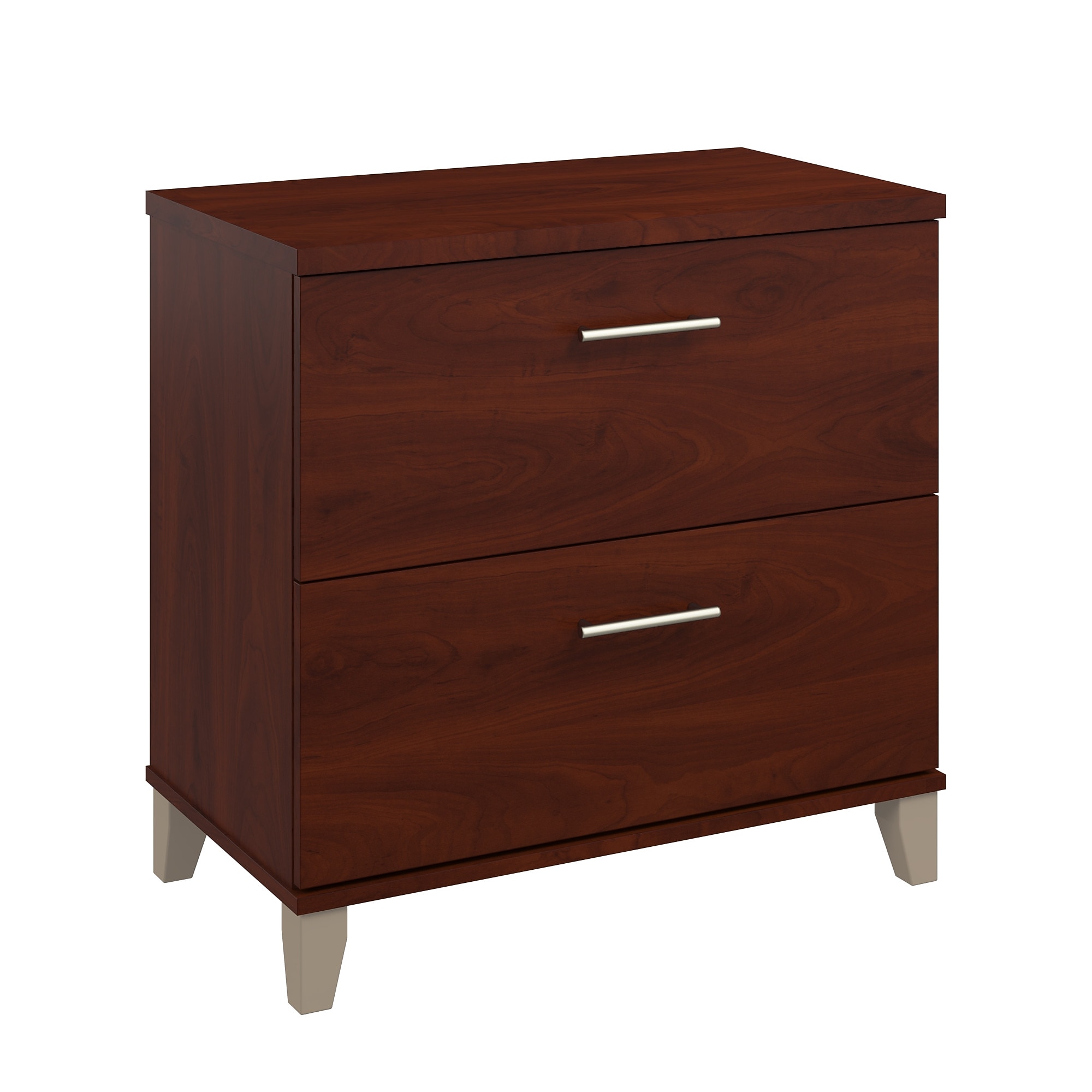 Bush Home Somerset 2 Drawer Lateral File Cabinet, Hansen Cherry (WC81780) Sansujyuku sansujyuku.com