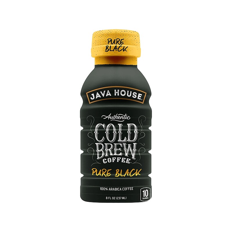 Java House Pure Black Cold Brew Coffee, 8 fl. oz., 24/Carton (FC109080) image 1