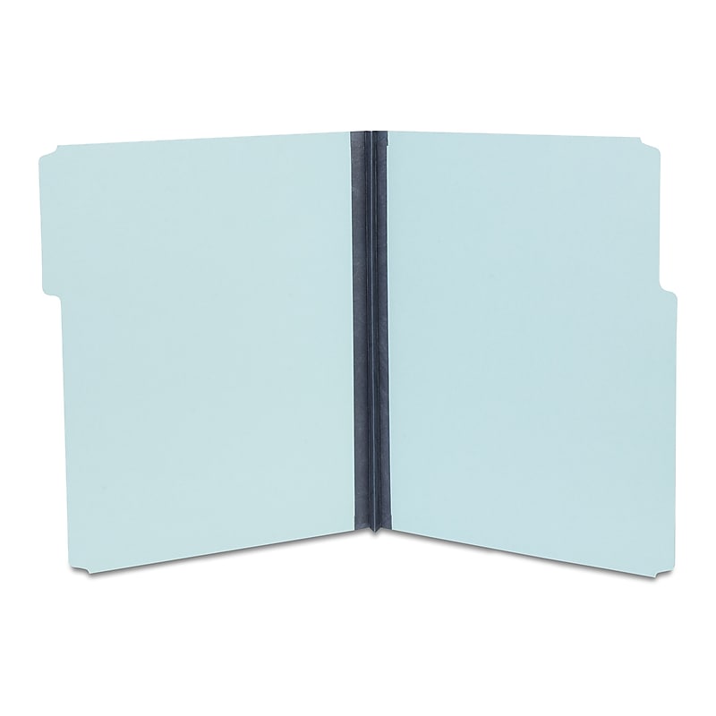 Staples 60% Recycled Heavyweight File Folders, 1/3-Cut Tab, Letter Size, Blue, 25/Box (ST606798) image 1