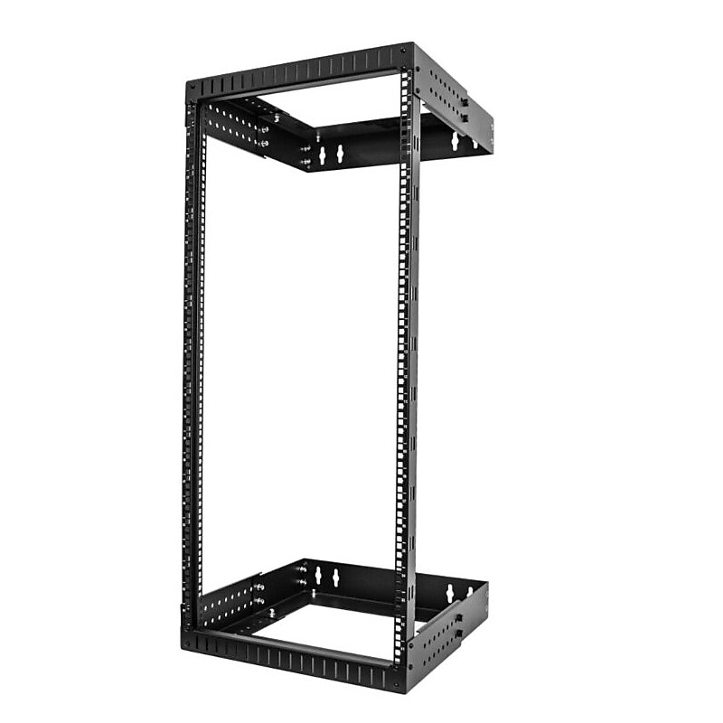StarTech Heavy-Duty 24U 2 Post Open Frame Wall Mount (RACK-24U-20-WALL-OA) image 1