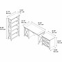 Bush Furniture Key West 54"W Computer Desk with Storage, 2 Drawer Lateral File Cabinet, 5 Shelf Bookcase, Bing Cherry (KWS009BC)~#|#~3F6180F8-A3EE-4ACF-B3F0F1A04D2195DF_sc7