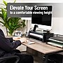 Mind Reader Monitor Stand with Phone Slot and Storage Shelf, Desktop Riser, Up to 88 lbs., Black (MDFSLOT-BLK)~#|#~3F618892-54B0-40E1-A2283024DB6E869F_sc7