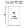 Avery Integrated Cards, 3.5" x 11", Glossy White, 10/Pack (95339)~#|#~3F650BF8-83C9-458A-86A43F226579A44C_sc7