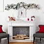 Nearly Natural 6' Flocked Poinsettia and Berry Artificial Christmas Garland with 50 Warm White LED Lights (W1312)~#|#~3F66DBC3-CDDE-44F0-B54E52169E3860A3_sc7