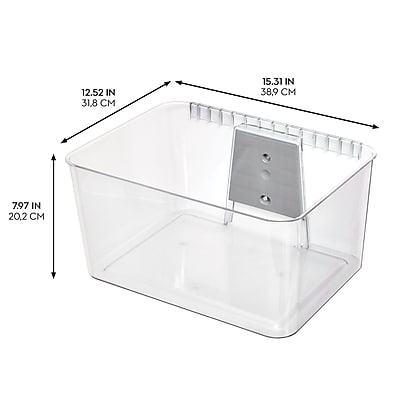 Wall Mounted Large Stackable Plastic Storage Bin - Thumbnail 3