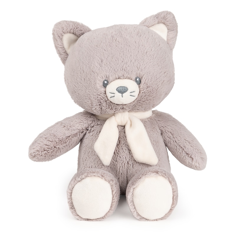 GUND Plush Recycled Baby Plush Kitty, Grey/Cream (6067457) image 1