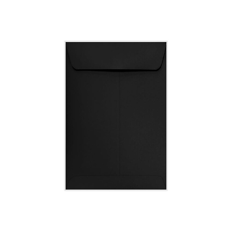 LUX 6.5" x 9.5" Open End Envelopes 50/Pack, Midnight Black (LUX-1645-56-50) image 1