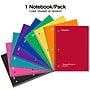 Staples® 1-Subject Notebook, 8.5" x 11", College Ruled, 100 Sheets, Color chosen at random (42077M)~#|#~3F765722-FF7C-4C58-A2A6F567CD1886C9_sc7