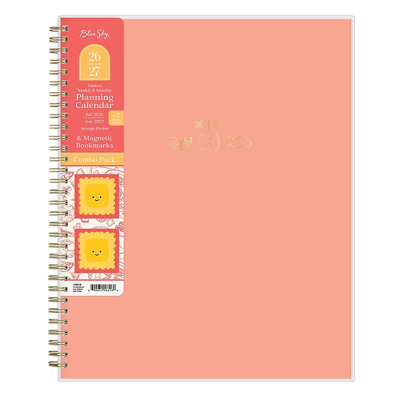 2026-2027 Blue Sky Pastability 8" x 11" Academic Year Weekly & Monthly Planner, Plastic Cover (158318) image 1