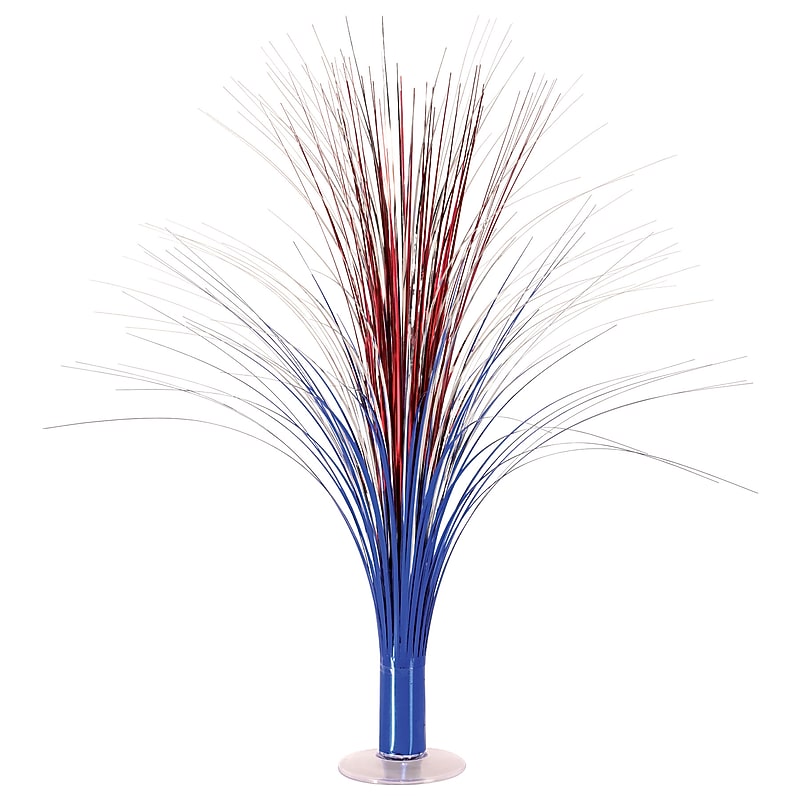 Beistle Fourth of July Metallic Spray Centerpiece, 3/Pack (53929-RSB) image 1