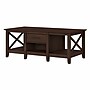 Bush Furniture Key West 47" x 24" Coffee Table, Bing Cherry (KWT148BC-03)~#|#~3F83640E-D8D7-4112-BE3C83A3D62521AD_sc7