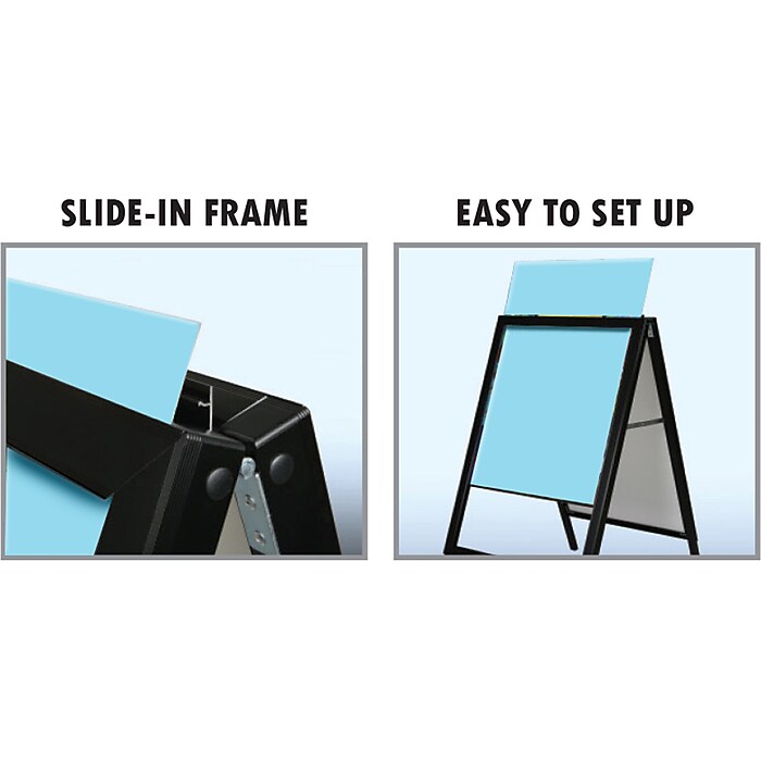 Azar Indoor/Outdoor A-Frame Sidewalk Sign, 24