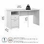 Bush Furniture Cabot 60"W Computer Desk with Drawers, White (WC31960)~#|#~3F9017A0-A547-4FBC-A372E384F58DF3F4_sc7