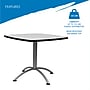 ICEBERG CafeWorks Square Melamine Cafe Table, 36"D x 36"W, Gray (65617)~#|#~3F9105E0-6425-40A8-8BB95A89AC1C2681_sc7