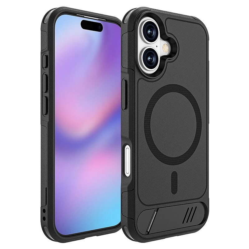 SaharaCase Venture Series MagSafe Compatible Phone Case for iPhone 17, Shock Absorbing, Scorpion Black (CP00923) image 1