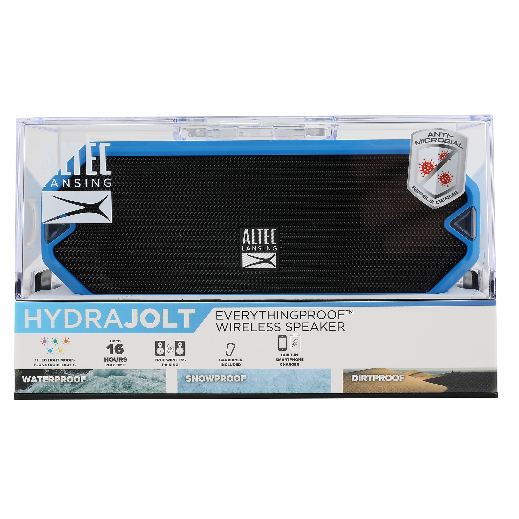 Altec Lansing HydraJolt Everything-Proof Bluetooth Speaker, Royal Blue (IMW1200-RYB) Sansujyuku sansujyuku.com