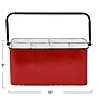 Storied Home Decorative Storage 10.71 Quart Storage Container, Metal, Red (EC1272)~#|#~3F9980E4-8FD8-482A-908D3F41A5413C4C_sc7