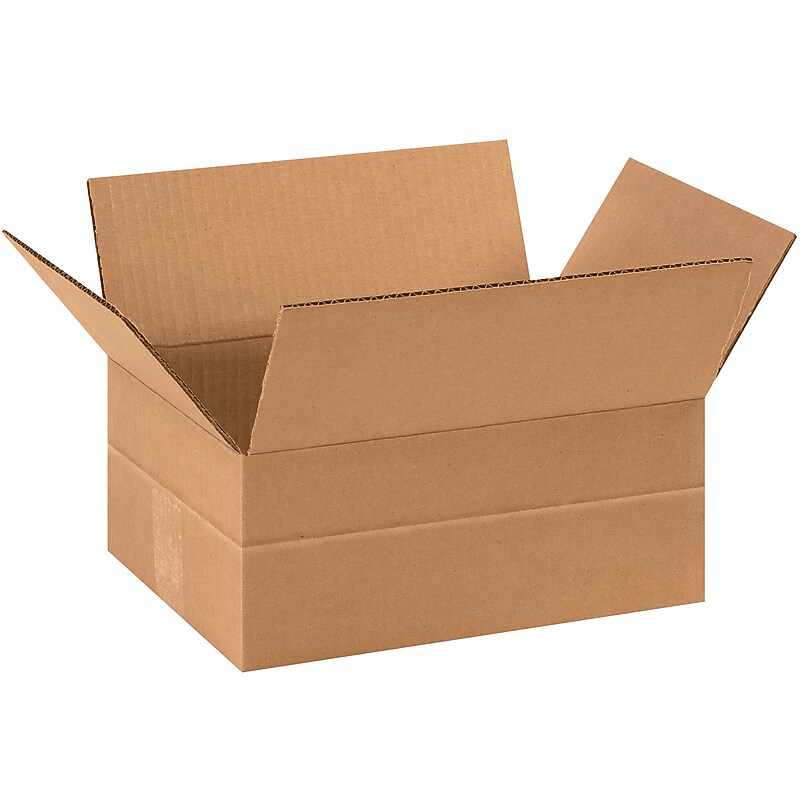 11.75" x 8.75" x 4.75" Multi-Depth Shipping Boxes, 25/Bundle (MD1184SC) image 1