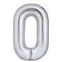 Party City (Air-Filled) 16" "#0" Foil Balloon, Silver, 2/Pack (AM60050245-18)~#|#~3F9ECE25-5804-43A8-A58C835E1EF10ABB_sc7