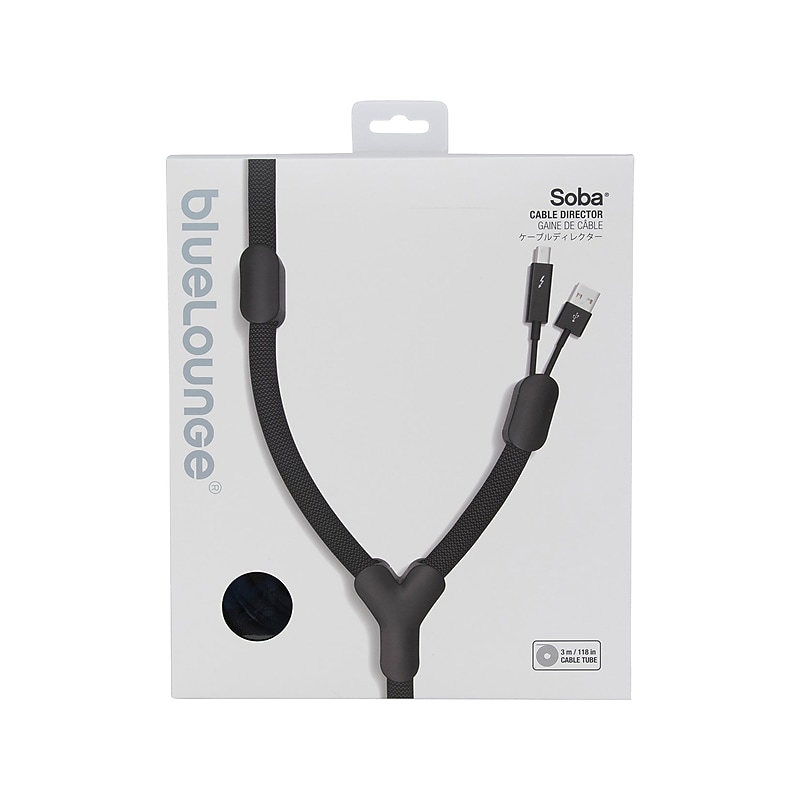 Bluelounge Soba Cable Director, Black (BLUSB-BL) image 1