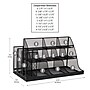 Mind Reader 14-Compartment Metal Multipurpose Countertop Organizer, Black (CMG2MESH-BLK 14)~#|#~3FAA0D62-6899-477D-BD07107BE566B0B7_sc7