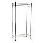 Mind Reader Metal Heavy Duty Rolling Garment Rack with Adjustable Bar, 73.75" x 17.75" x 35.5", Silver (ROLLRACK-SIL)~#|#~3FAAACF0-2FE5-4D65-8CF32AE174B26EBB_sc7