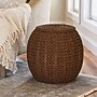 Household Essentials Handwoven Paper Rope Barrel Wicker Storage Basket Side Table, Brown (ML-4228)~#|#~3FB01CBE-3588-4150-8002A15B5AFFD4C8_sc7
