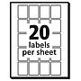 Avery Laser/Inkjet Multipurpose Labels, 1" x 3/4", White, 1,000 Labels/Pack (5428)~#|#~3FB1F771-90E4-4608-AF1218B2F4DFA927_sc7
