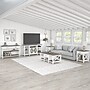 Bush Furniture Key West Console TV Stand, Screens up to 65", Shiplap Gray/Pure White (KWV160G2W-03)~#|#~3FB2AB41-A5D5-429C-8546B43BEAEDAD6B_sc7
