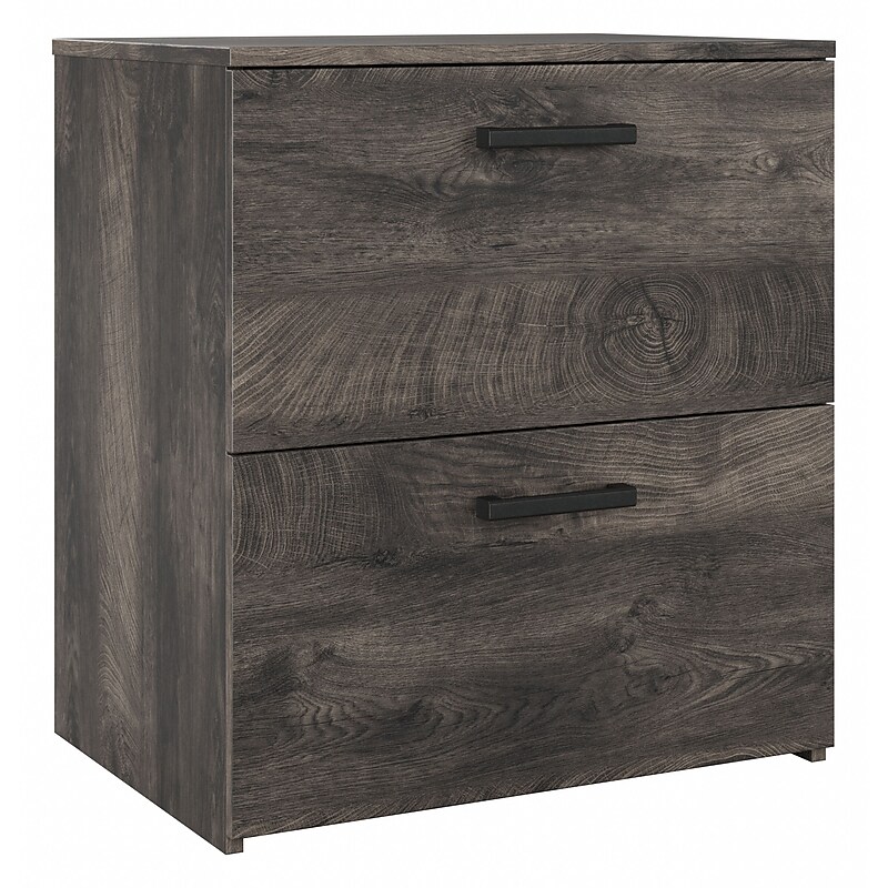 Bush Furniture City Park 2 Drawer Lateral File Cabinet, Dark Gray Hickory (CPF127GH-03) image 1