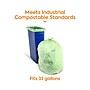 Coastwide Professional™ 30-33 Gallon Compostable Bag, 33" x 39", Low Density, 0.9 Mil, Green, 200 Bags/Box (CW62402)~#|#~3FBD97C9-FFEF-4F88-830FB6A45742178F_sc7