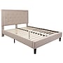 Flash Furniture Roxbury Tufted Upholstered Platform Bed in Beige Fabric, Queen (SLBK5QB)~#|#~3FBEB385-4B18-44B4-A476E79137902457_sc7