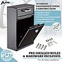 AdirOffice Indoor/Outdoor Interoffice Mailbox, Black (631-04-BLK-KC)~#|#~3FC1F010-BD71-4283-BC2ADC982879908B_sc7