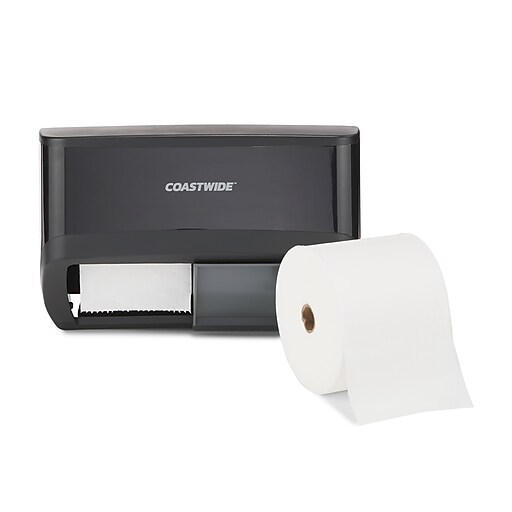 Coastwide Professional™ J-Series Duo Bath Tissue Dispenser, Black