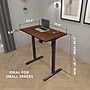 Mount-It! 40"W Electric Rectangular Adjustable Standing Desk, Hazelnut/Black (MI-8036)~#|#~3FC3F55A-207E-42CD-BF63F80294068592_sc7