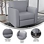 Flash Furniture Hercules Diplomat LeatherSoft Reception Chair, Gray/Chrome Legs (BT8271GYCHR)~#|#~3FC4B7B1-1849-4DBF-93E9AD215180A5A4_sc7
