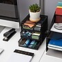 Mind Reader 3-Drawer Desktop Storage Organizer, Black (MINMESH3-BLK)~#|#~3FC526C1-714E-4988-90B9075F5E1448E4_sc7
