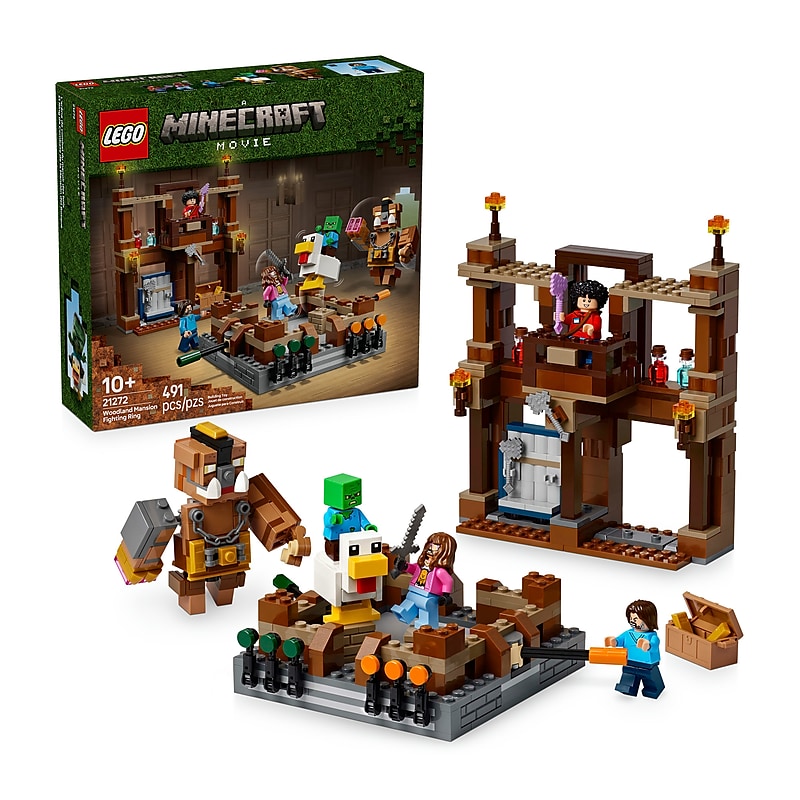LEGO Minecraft Woodland Mansion Fighting Ring, 491 Pieces (21272) image 1