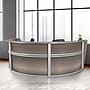 Regency Marque 144"W Curved Reception Desk Workstation, Driftwood Gray (77293GY)~#|#~3FC9D77B-C114-4043-B6BF18FCF06A1466_sc7