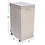 Household Essentials Rolling Hamper with Lid, Silver (HE1056)~#|#~3FCD9D1F-40EC-4582-B24755D21B0EF7CD_sc7
