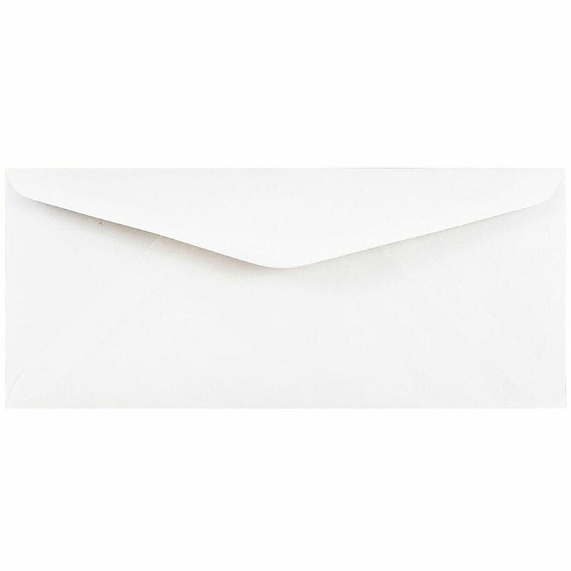 JAM Paper #11 Business Envelope, 4 1/2" x 10 3/8", White, 100/Pack (45179A) image 1